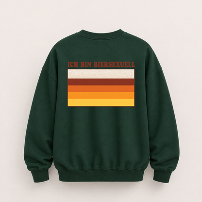 ICH BIN BIERSEXUELL SWEATSHIRT (RÜCKENPRINT)