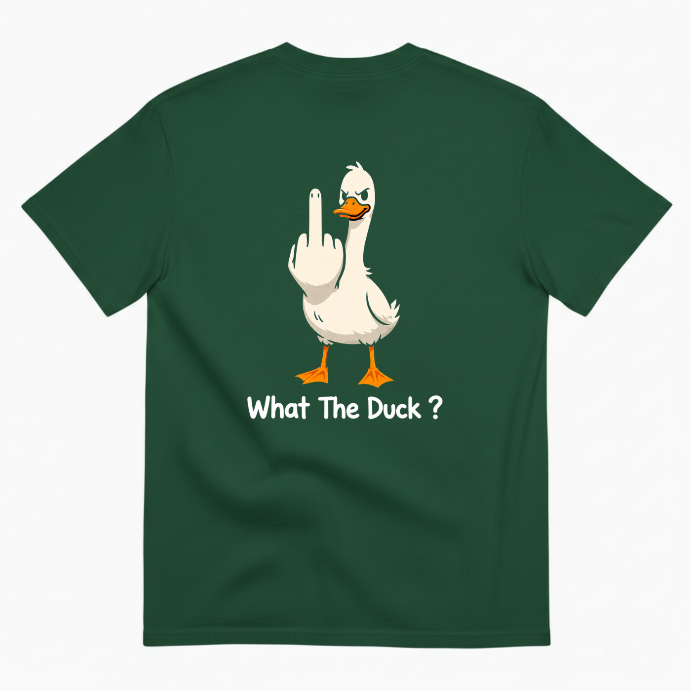 WHAT THE DUCK? T-SHIRT (BACK PRINT)