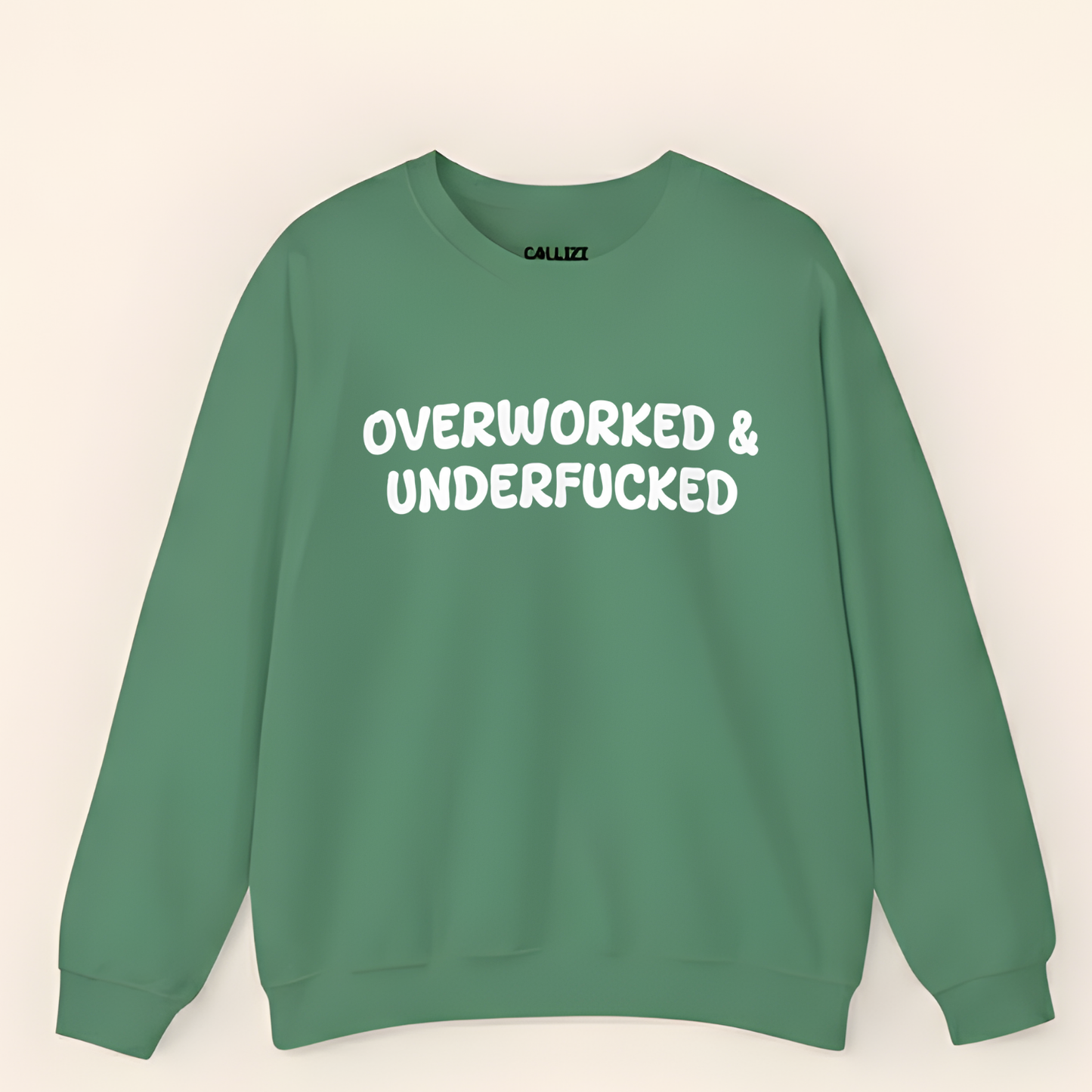 Overworked and Underfucked Crewneck Sweatshirt