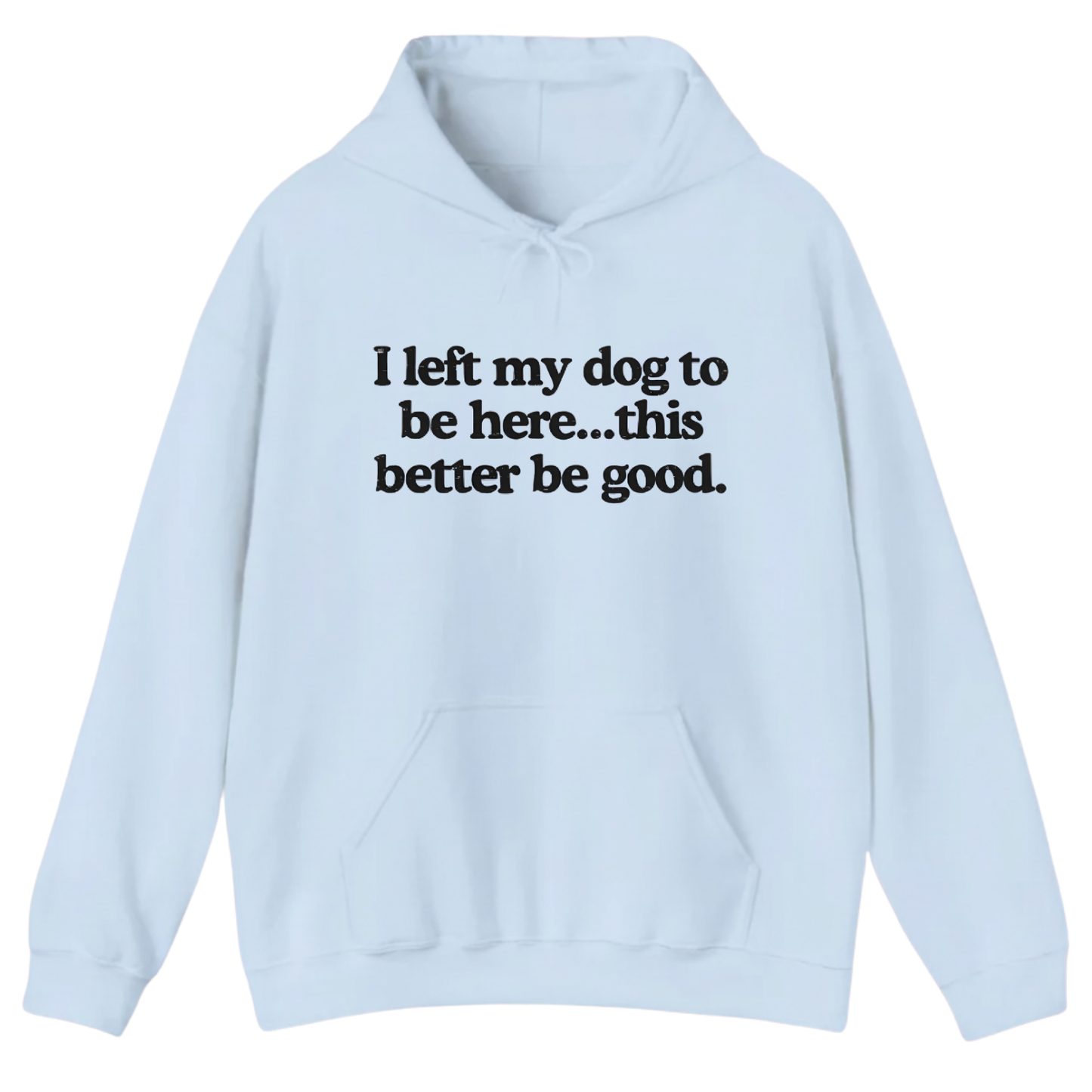 I left my dog to be here... this better good Hoodie