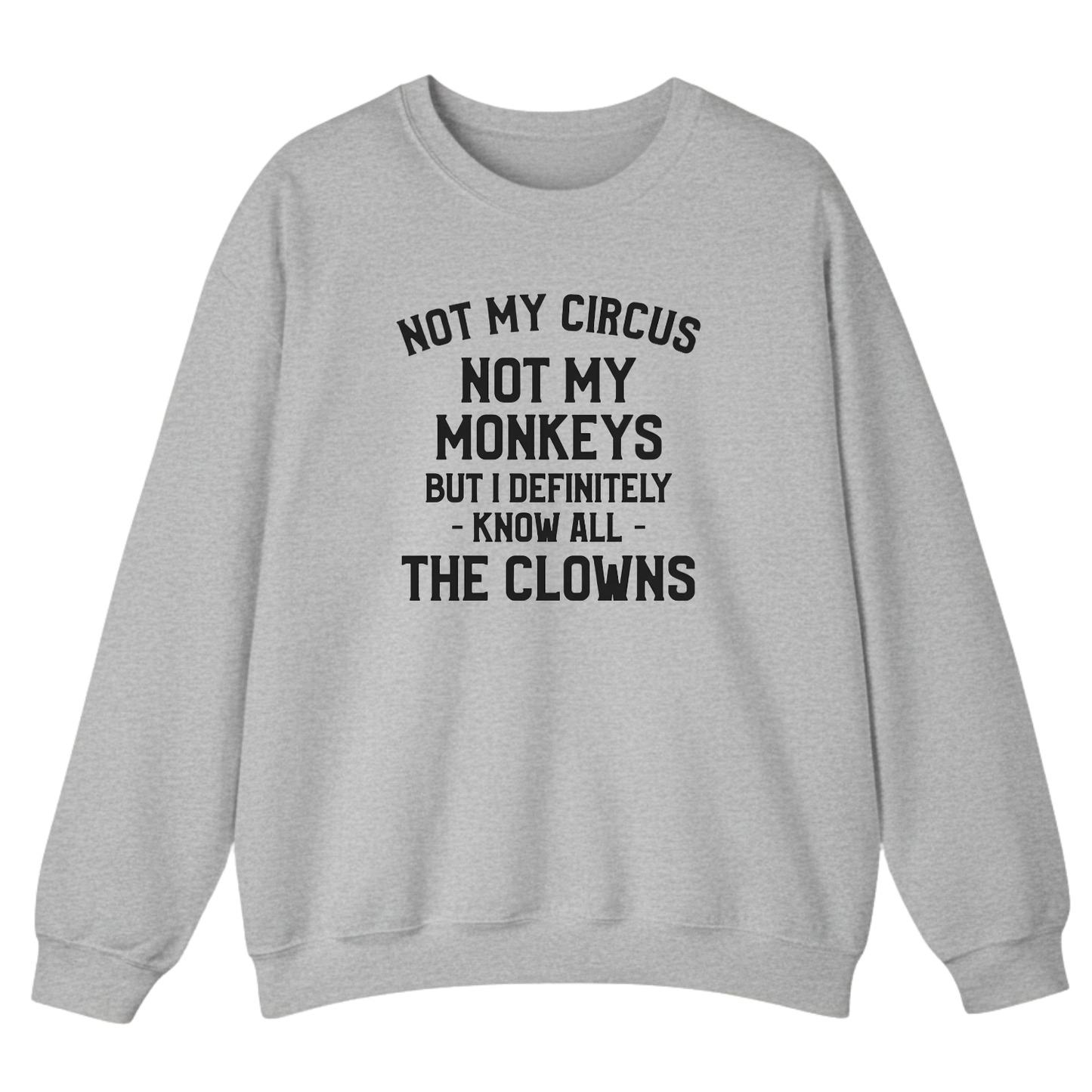Not My Circus Not My Monkeys But I Definitely Know Nanny Sweatshirt
