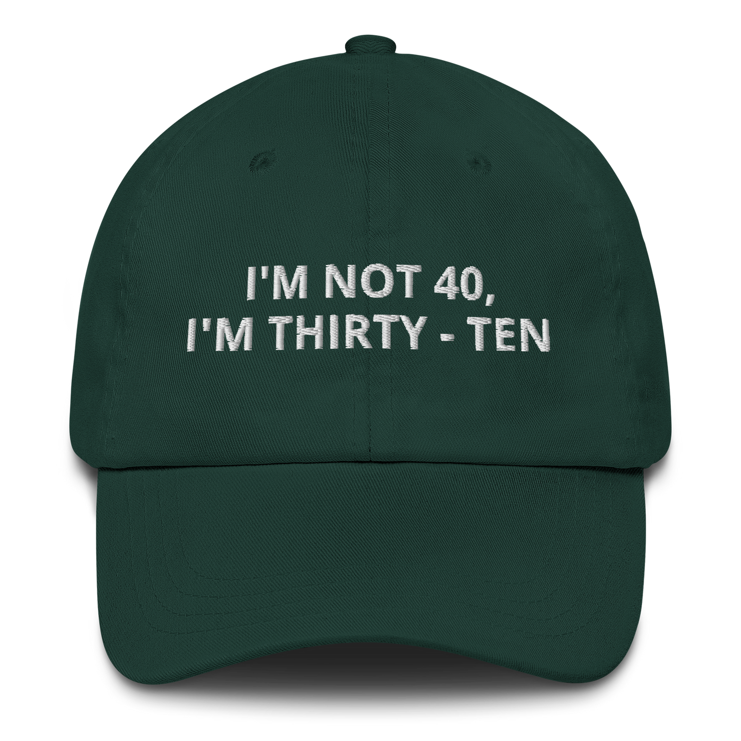 I’M NOT 40 I’M THIRTY-TEN – EMBROIDERED HAT