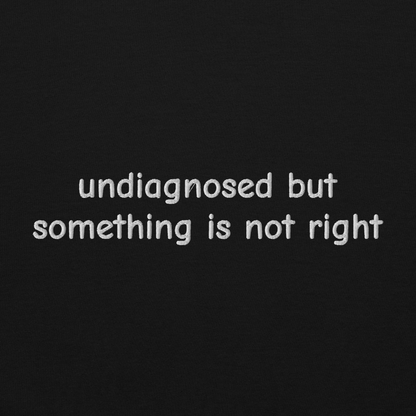 UNDIAGNOSED BUT SOMETHING IS NOT RIGHT SWEATSHIRT (FRONT EMBROIDERY)